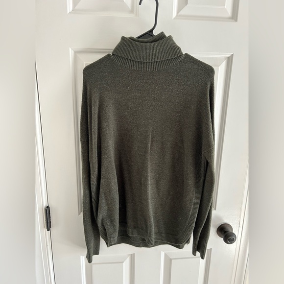 French Connection Olive Green Turtleneck Sweater - Picture 1 of 5
